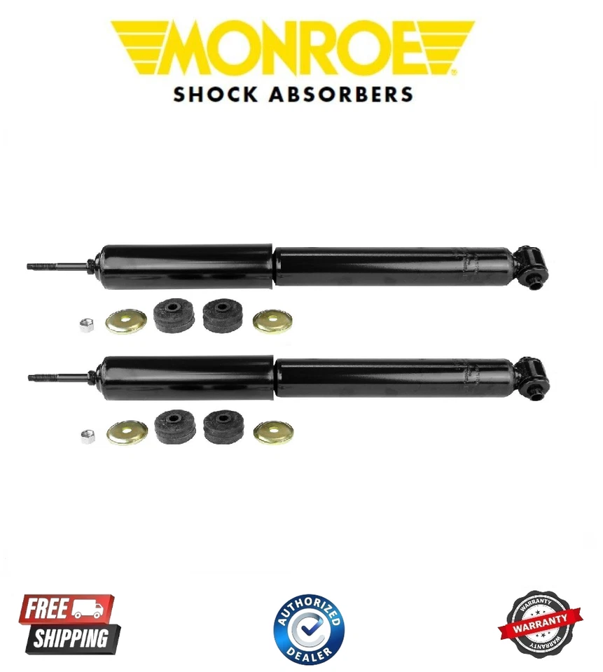 2 pc Monroe Monro-Matic Plus Rear Shock Absorbers for 2005-2014 Ford Mustang - Image 1 of 1