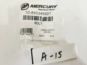 Genuine Quicksilver Mercury 10-885349501 Bolt - Imagen 1 de 2