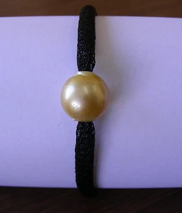 15.1mm!! GOLD AUST SOUTH SEA PEARL BRACELET 100% UNTREATED+CERTIFICATE AVAILABLE - Picture 1 of 4