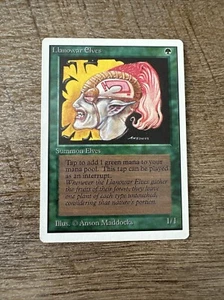 MTG Llanowar Elves VLP UNLIMITED Edition 1993 Magic Vintage - Bild 1 von 4