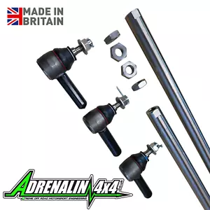 Land Rover Defender 1983-2016 Super heavy duty STAINLESS STEEL steering bar kit - Picture 1 of 3