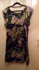 Pure Silk OASIS dress floral lined size 12