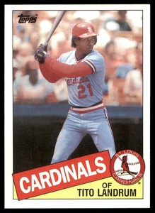 1985 Topps Tito Landrum #33 NM-MT Or Better St. Louis Cardinals