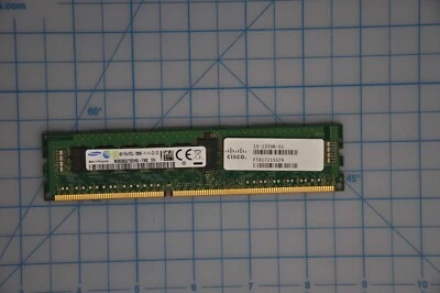 CISCO 4GB DDR3 1600MHZ RDIMM PC3-12800 Single Rank 1.35V Memory UCS-MR-1X041RY-A - Image 1 of 2