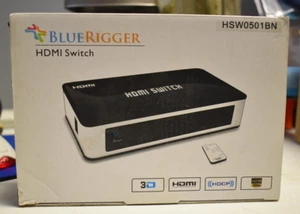 BlueRigger HDMI Switch With Remote Control HSW0501BN - Picture 1 of 3