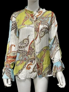 GIACCA IN CHIFFON DIVERTENTE FANTASIA OTTIMA TG 36 # CACCIA GIOIELLI - Foto 1 di 2