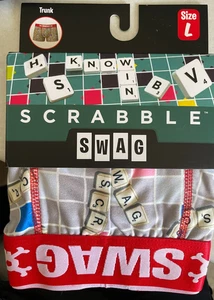 MENS  size L  Scrabble  trunk underwear large SWAG NEW - Picture 1 of 2