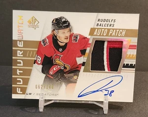 2019 SP Authentic Future Watch Limited Rudolfs Balcers RPA Rookie Patch Auto RC - Picture 1 of 2