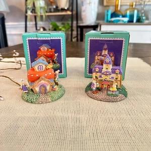 Carrot Patch 1994 Vintage Ceramic City Hall & Bunny's Abode Set of 2 in Box - Picture 1 of 9