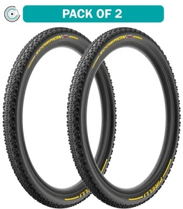 2 Pack Pirelli Scorpion XC RC Tire 29 x 2.4 Tubeless Folding Yellow Label - Picture 1 of 3