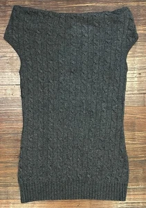 Vestido de lana de cachemir con hombros descubiertos con cable talla mediana RUGBY RALPH LAUREN para mujer - Imagen 1 de 6