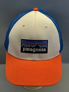 Gorra Patagonia Trucker Malla Azul Blanco Naranja Unisex Ajustable - Imagen 1 de 8