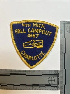 Vintage 1960s National Campers Hikers Association BSA Campout Patch Charlotte - Picture 1 of 2