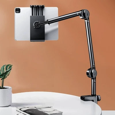 Tablet Phone Holder 360° Long Arm Mount Flexible Universal Lazy Bed Desk Stand - Image 1 of 4