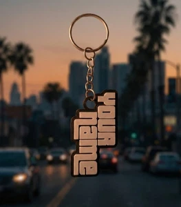 Grand Theft Auto - Personalised 3D Name Keychain - Foto 1 di 4