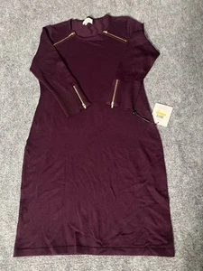 Neu mit Etikett Calvin Klein Damenkleid weinrot 3/4-Ärmel Größe M Coquette Girl sexy Stil - Bild 1 von 10