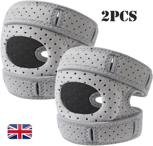 Wellknee Knee Brace, Wellnee Patellar Pad, 2 Pack Adjustable Patellar Tendon Sup - Picture 1 of 13