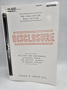 Disclosure Military and Government Paperback by Steven M Greer - Picture 1 of 2