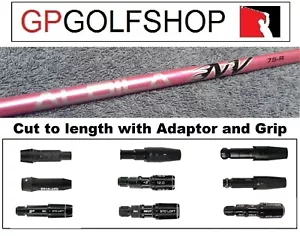 Aldila NV 75 Regular Driver Shaft + adaptor Taylormade Callaway Titliest Ping - Picture 1 of 14