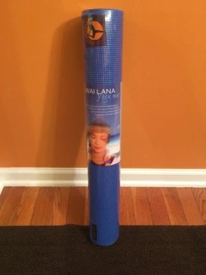 New Wai Lana Yoga Mat Blue 1/8" H X 24" W X 68" L - Image 1 of 4
