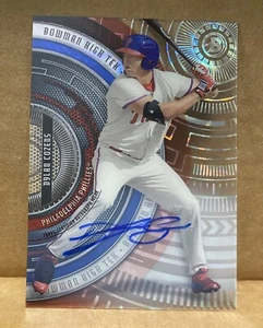 2017 Bowman High Tek Autographs #BHT-DC Dylan Cozens AUTO - Picture 1 of 2