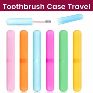 Portable Travel Camping Toothbrush Cover Brush Cap Case Set (Pack Of 5) - Picture 1 of 16