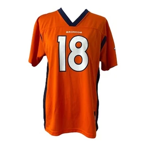 Denver Broncos Boy’s XL Manning Jersey Shirt NFL Orange Short Sleeve - Picture 1 of 9