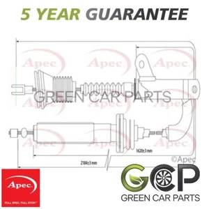 Apec Front Hand Brake Cable Fits Volvo 940 1994-1998 2.3 9140980 - Picture 1 of 2