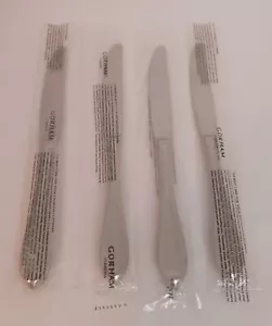 4 Dinner Knives STUDIO Gorham Glossy 18/10 Stainless Steel Flatware Vietnam - Picture 1 of 5