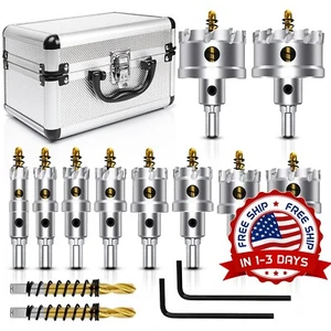 Cortador de agujeros con punta de carburo de tungsteno de 5/8" a 2-1/8" US NEW - Picture 1 of 8