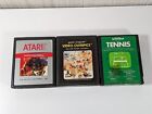 Tested Atari 2600 Sport Games Lot/Bundle Of 3: Tennis, Football, Olympics