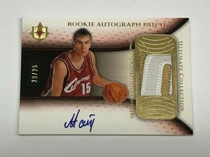 2005-06 Ultimate Collection MARTYNAS ANDRIUSKEVICIUS Rookie GOLD Patch card /25