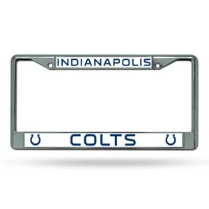 Indianapolis Colts License Plate Frame Chrome - Picture 1 of 1