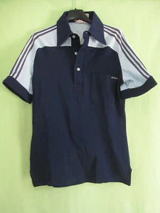 Polo Adidas vintage années 80 Bleu Tennis Made in France - 1 / XS - Imagen 1 de 4