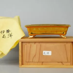 Japanese Bonsai Pot ITO TONYO 5.3" (135mm) USED with Box - Picture 1 of 8