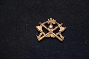 CUIVRERIE HAUSSE COL OFFICIER POMPIERS-LOUIS PHILIPPE-NAPOLEON III-2° EMPIRE - Picture 1 of 2