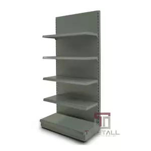 Wandregal Anbauregal Grundregal Regal H210 B300 T37 mit Fachboden Weißaluminium - Bild 1 von 6