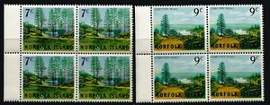 Norfolk Island 1966 #88-9 Views 7c & 9c Blocks of Four Set MNH - Picture 1 of 1