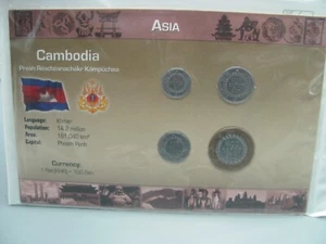 Juego de monedas Littleton World Mint - Asia: Camboya juego de 4 monedas, sin circular - Imagen 1 de 3