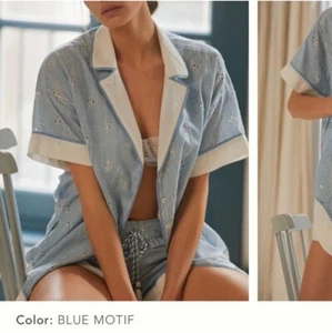 Anthropologie The Bijou Top XL Women's Casual Striped Eyelet Shirt - Runs Large - Bild 1 von 9