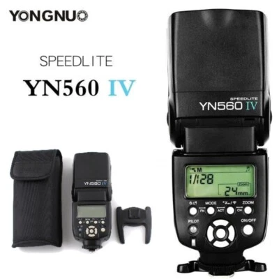 Yongnuo YN560 IV YN560IV 2.4G Wireless Flash Speedlite Fr DSLR Camera Canon Fuji - Image 1 of 4