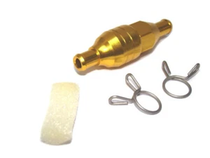 ware Benzinfilter Gold eloxiertFuel Filter Gold anodized ? 8mm - Picture 1 of 3