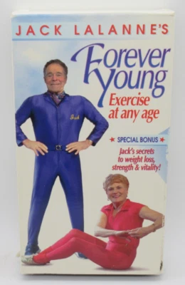 JACK LALANNE - FOREVER YOUNG: EXERCISE AT ANY AGE WORKOUT VHS VIDEO, FLEXIBILITY - Image 1 of 2