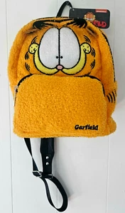SELTENE Garfield Nickelodeon Plüsch Chenille Orange Mini Büchertasche Neu mit Etikett - Bild 1 von 14