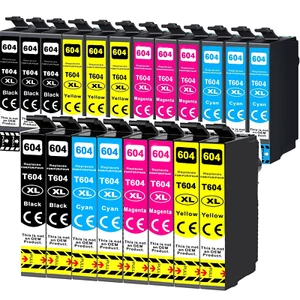 LOT INK CARTRIDGES FIT FOR EPSON XP-2200 XP-3200 XP-4200 WF-2930 WF-2950 604 XL - Picture 1 of 15