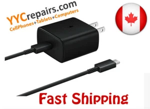 Original 45W Super Wall Fast Charger USB PD Type-C Cable Samsung Galaxy Tab s7+ - Photo 1 sur 3