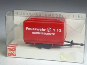 (YG-27) Busch 44908 Tandem Anhänger Feuerwehr Chemieschutz in OVP - Bild 1 von 1