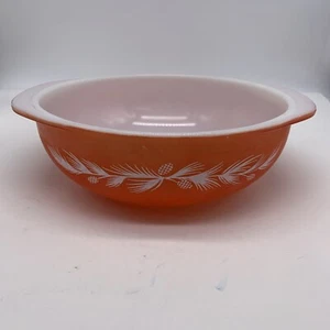 Pyrex 024 Holiday Promozionale 2 Qt Casseruola Rosso Arancio Pigna Vintage - Foto 1 di 15