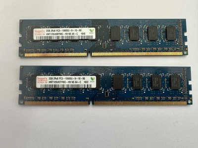 4GB  total  (2 x Hynix 2GB 2Rx8 PC3 - 10600U ) - Image 1 of 2