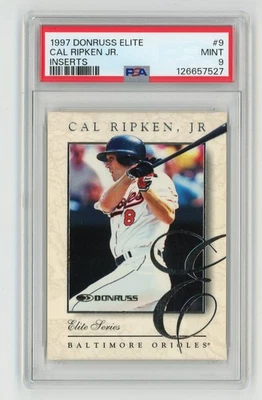 Donruss Elite #9 Cal Ripken Jr Elite Series 1997/2500 PSA 9 Foto 1 de 2